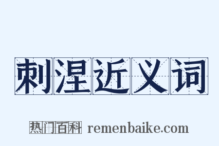 刺涅近义词是什么意思的图片